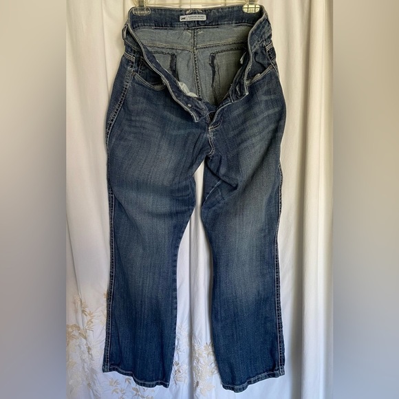 LEE SlenderSecret Sz-12P Well💗 Good Tough Jeans-Great 4 Outdoors-Comfortable☁️ - Picture 4 of 16